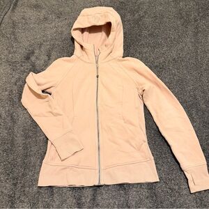 Lululemon Scuba Light Pink Zip-Up Hoodie *pristine* rare color